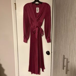 Pleated wrap Dress